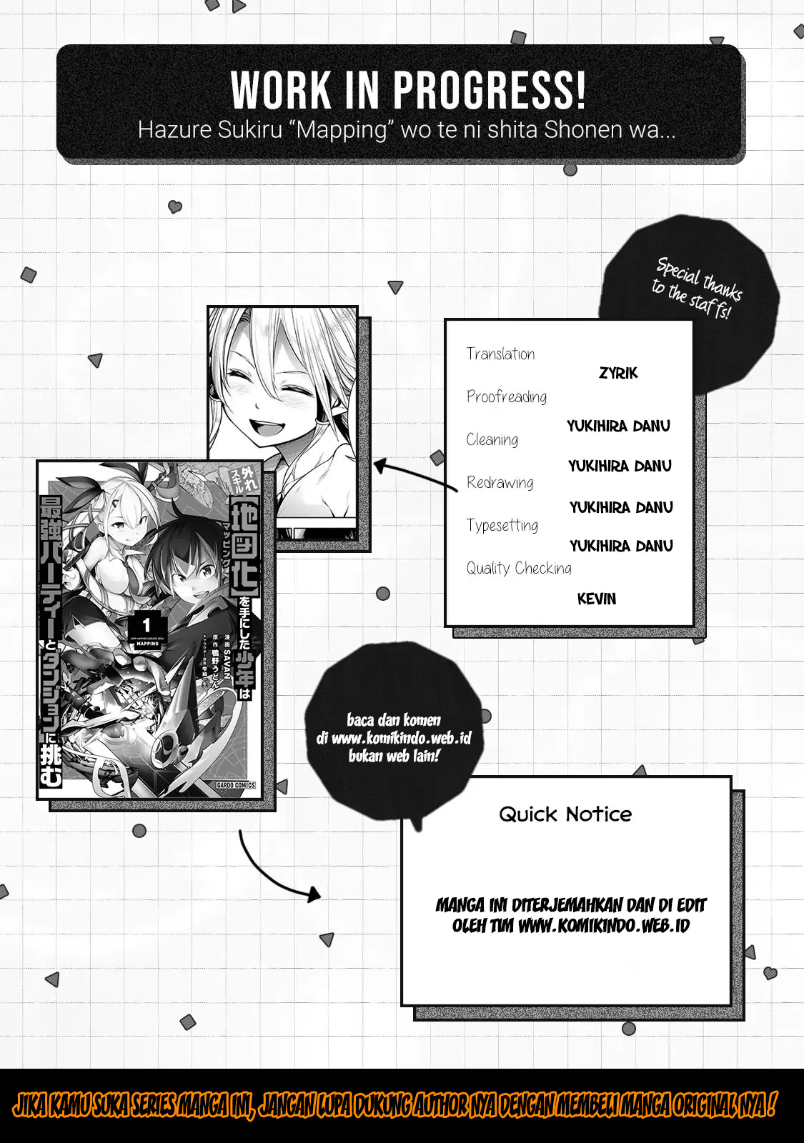 Hazure Skill [Mapping] wo Te ni Shita Shonen ha Saikyou Party to Dungeon ni Idomu Chapter 02 Bahasa Indonesia