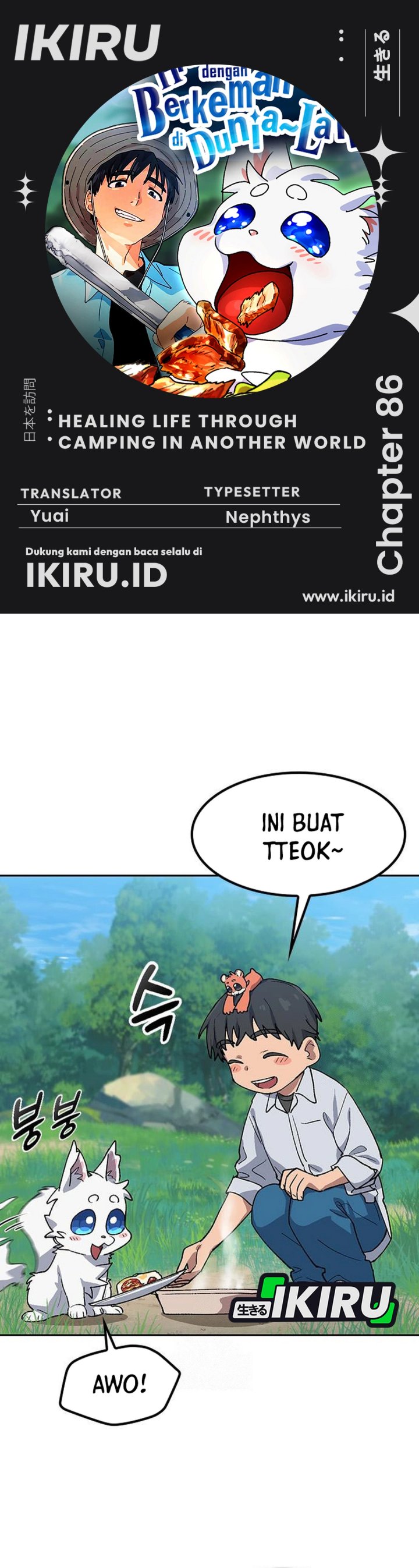 Healing Life Through Camping in Another World Chapter 86 Bahasa Indonesia