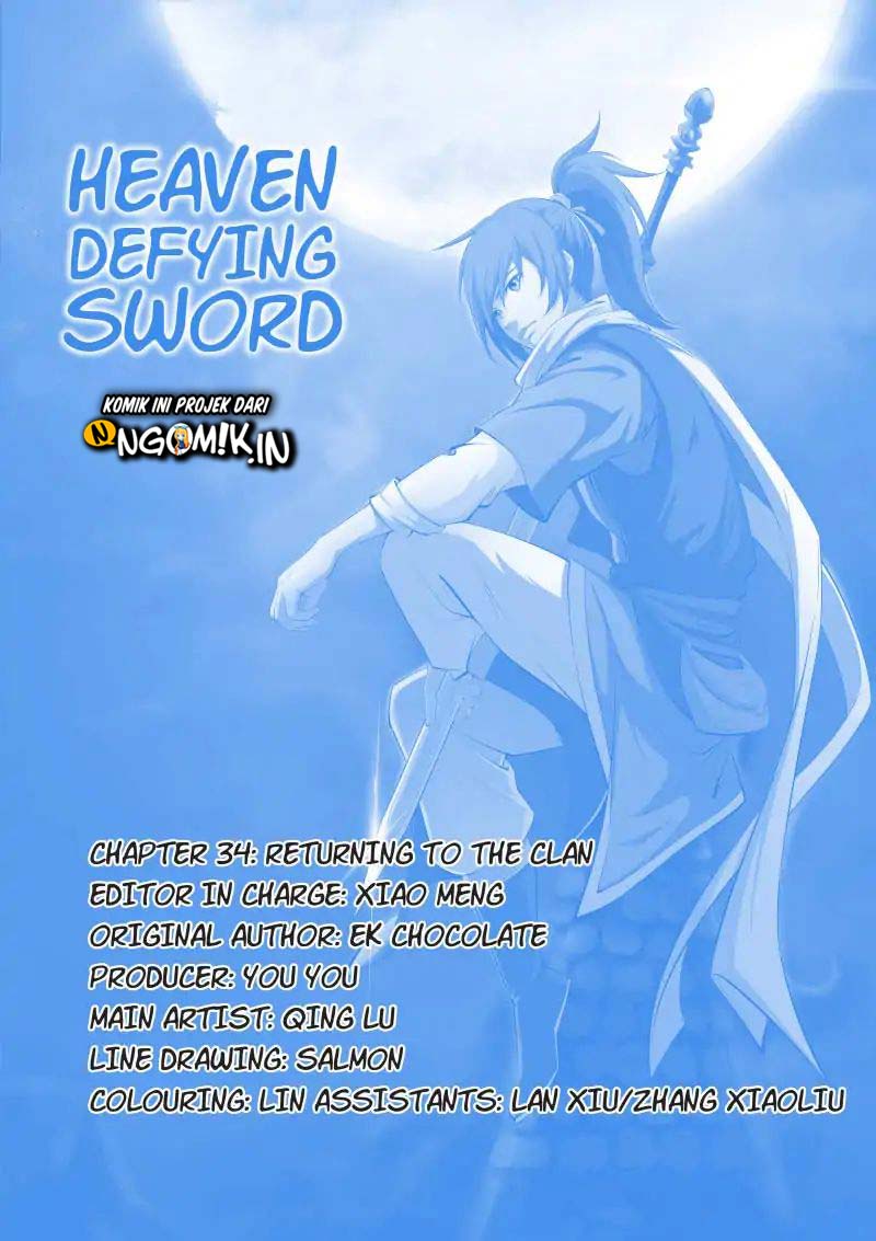 Heaven Defying Sword Chapter 34 Bahasa Indonesia