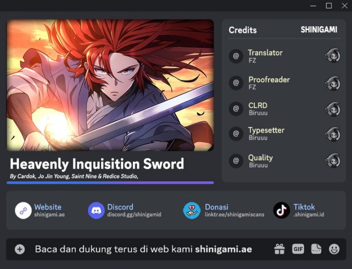Heavenly Inquisition Sword chapter 124