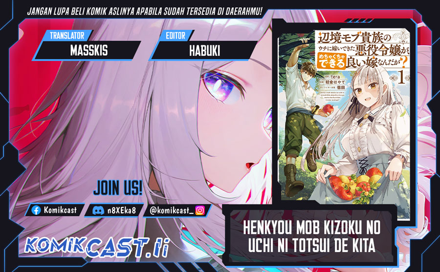 Henkyou Mob Kizoku no Uchi ni Totsui de Kita Akuyaku Reijou ga Chapter 07 Bahasa Indonesia