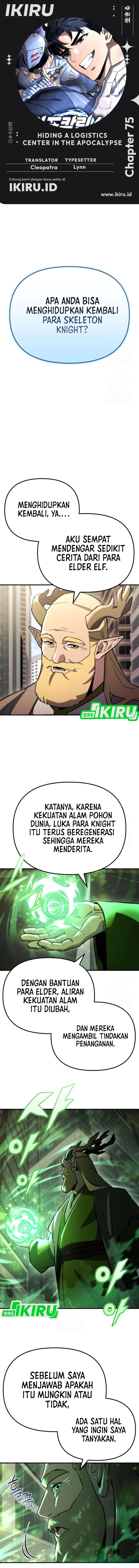 Hiding a Logistics Center in the Apocalypse Chapter 75 Bahasa Indonesia