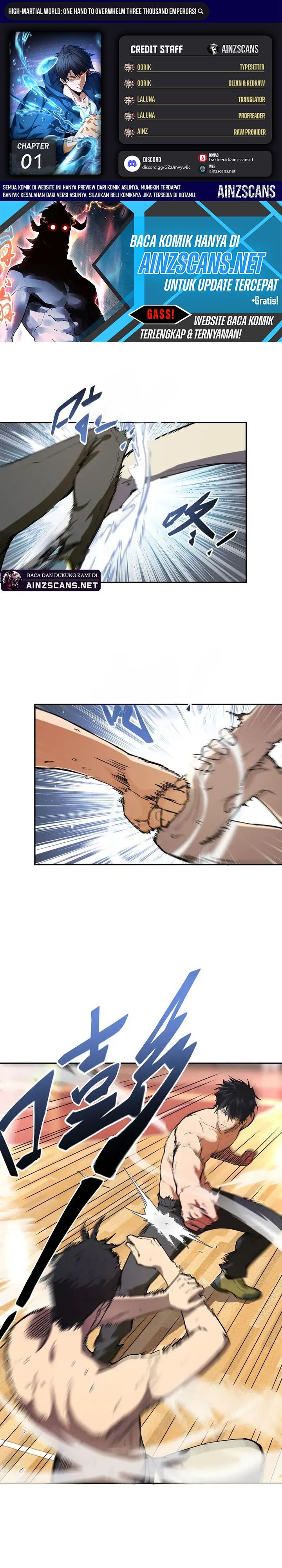 High-Martial World: One Hand to Overwhelm Three Thousand Emperors! chapter 1