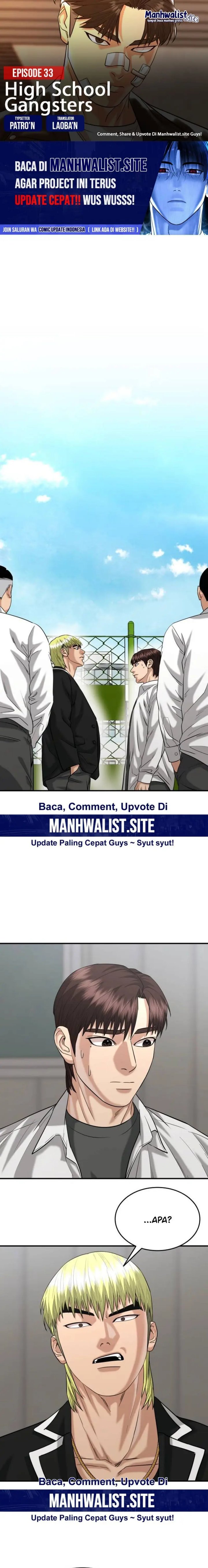 High School Gangsters Chapter 33 Bahasa Indonesia