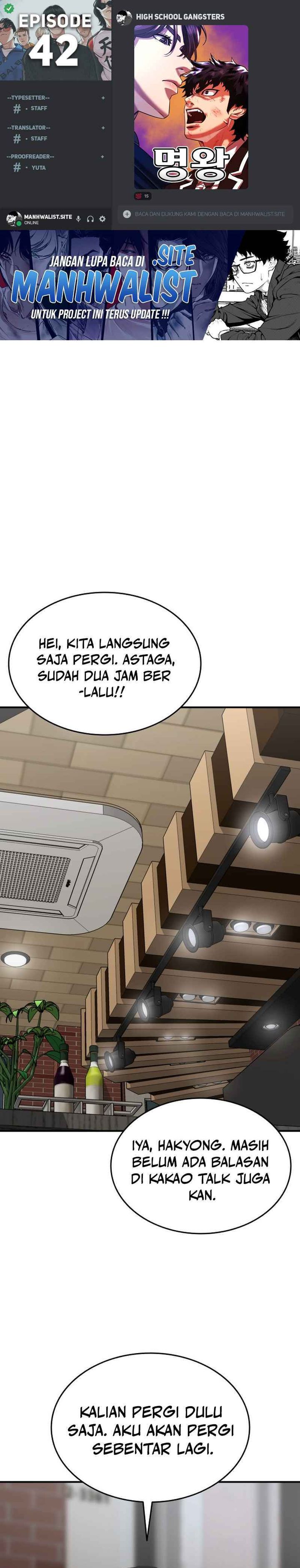 High School Gangsters Chapter 42 Bahasa Indonesia