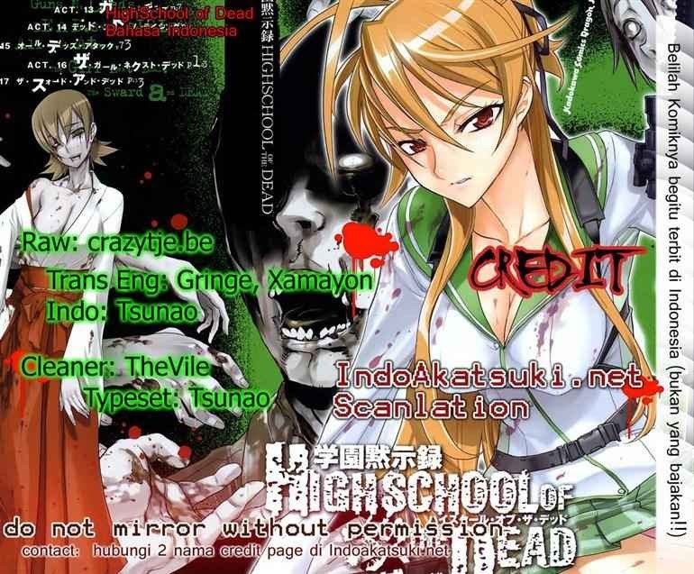 Highschool of the Dead Chapter 16 Bahasa Indonesia