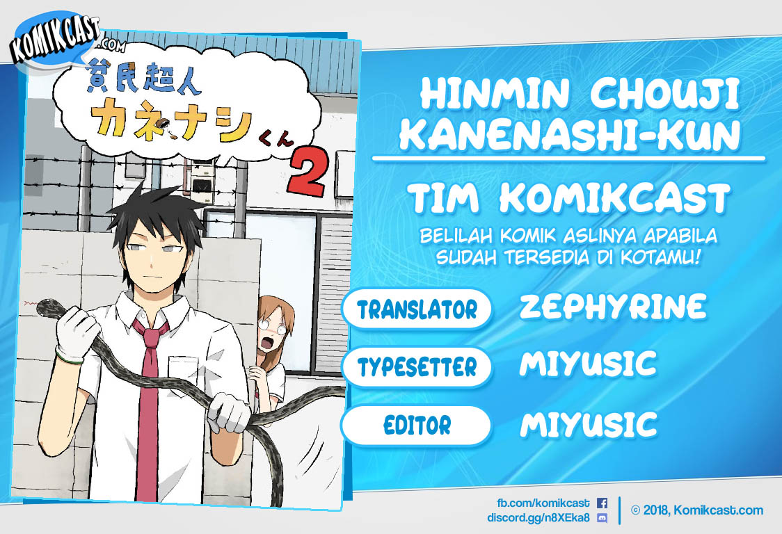 Hinmin Choujin Kanenashi-kun Chapter 12 Bahasa Indonesia