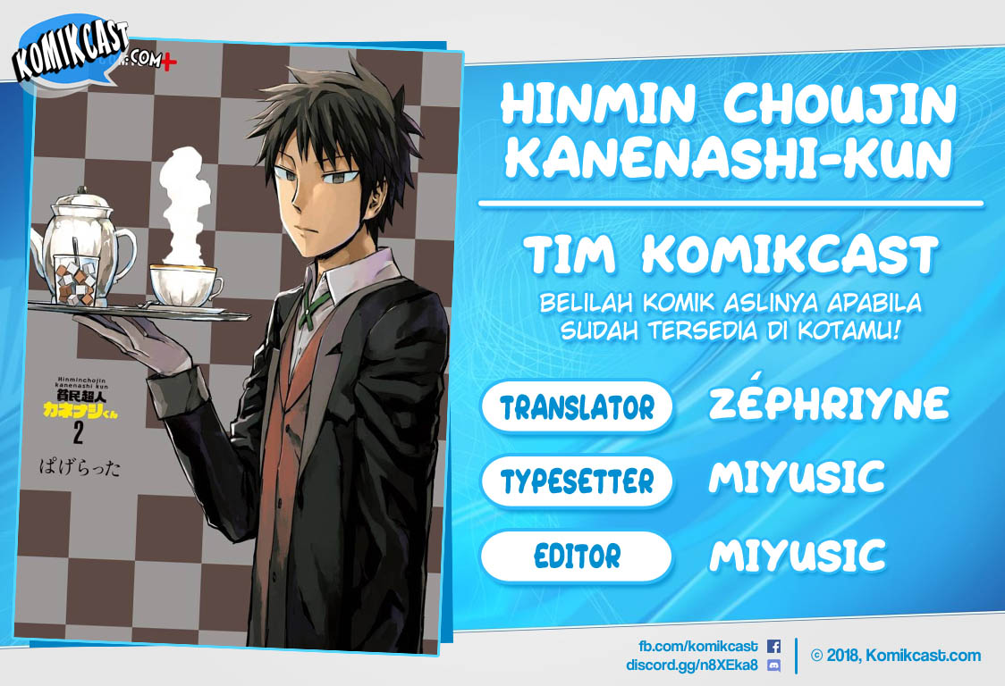 Hinmin Choujin Kanenashi-kun Chapter 13.5 Bahasa Indonesia