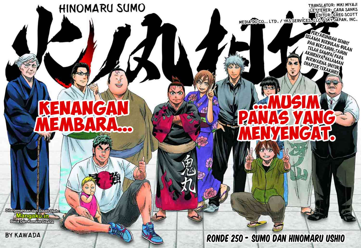 Hinomaru Zumou Chapter 250 Bahasa Indonesia