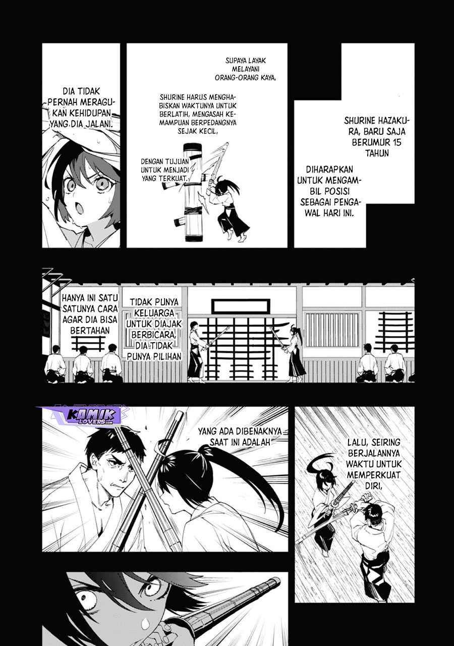 Hitokiri Shoujo Koushaku Reijou no Goei ni Naru chapter 1