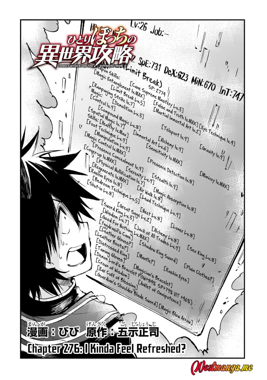 Hitoribocchi no Isekai Kouryaku chapter 276
