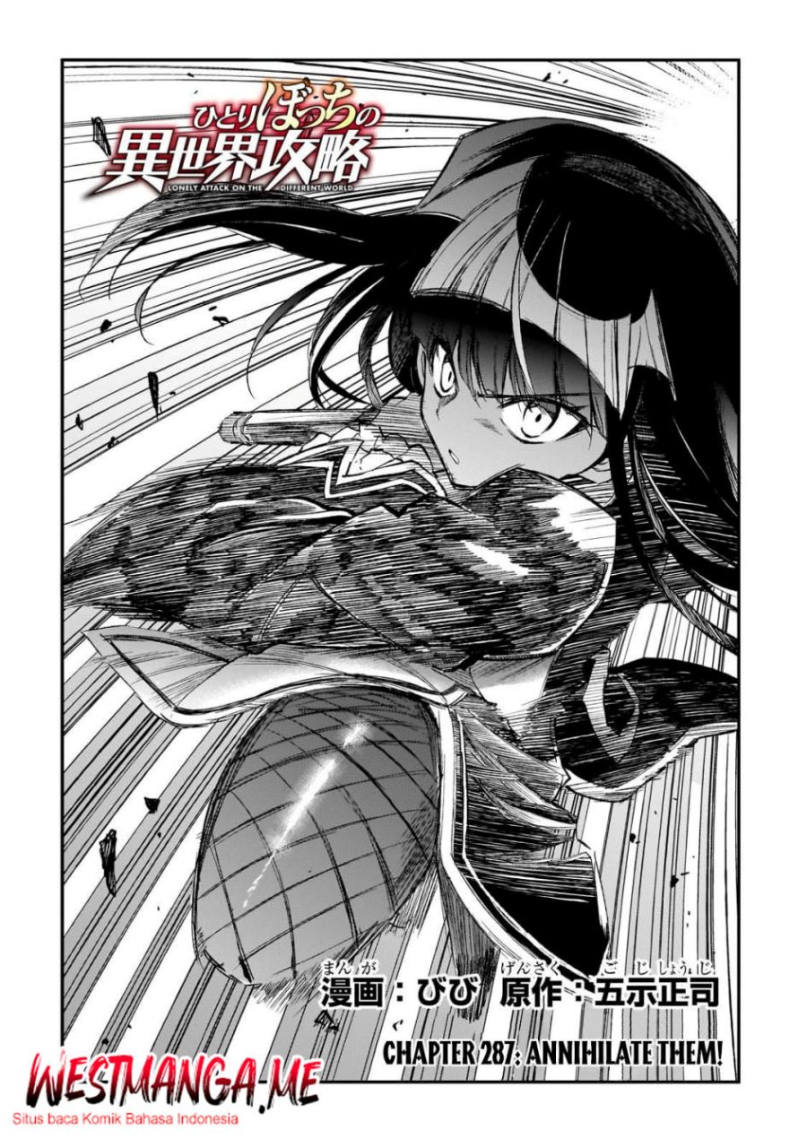 Hitoribocchi no Isekai Kouryaku Chapter 287 Bahasa Indonesia