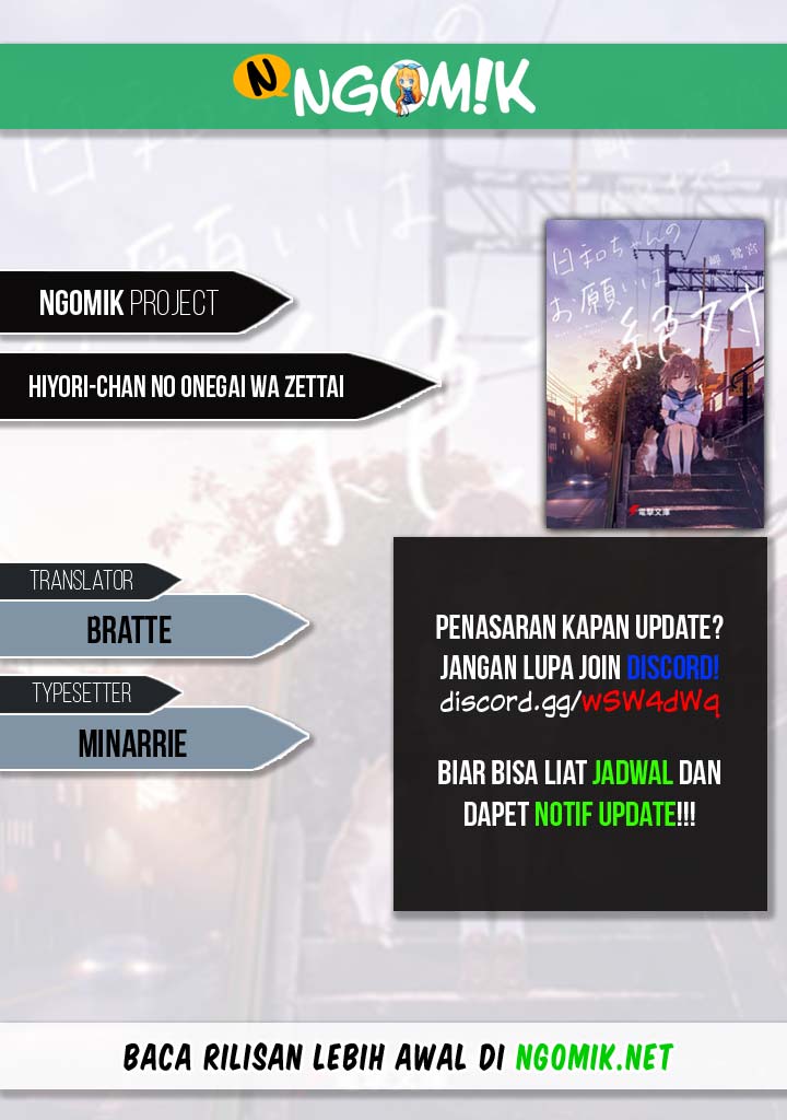 Hiyori-chan no Onegai wa Zettai Chapter 06 Bahasa Indonesia