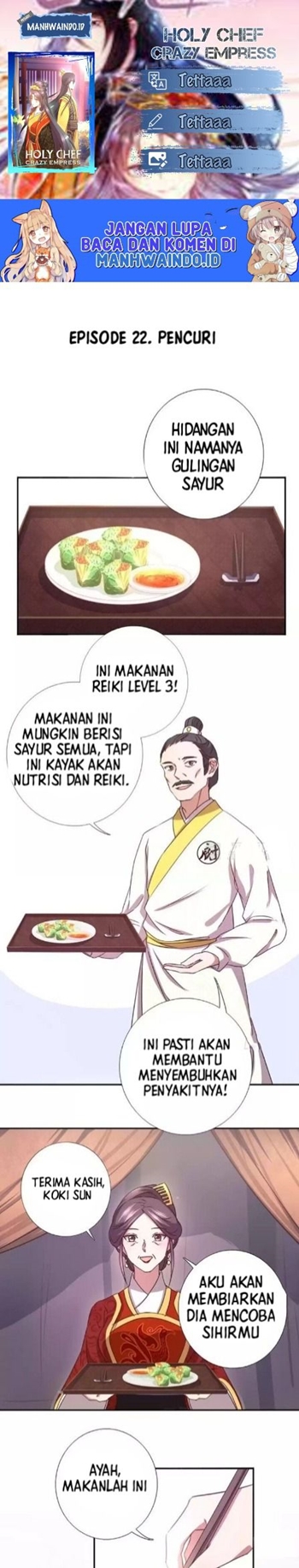 Holy Chef Crazy Empress Chapter 22 Bahasa Indonesia
