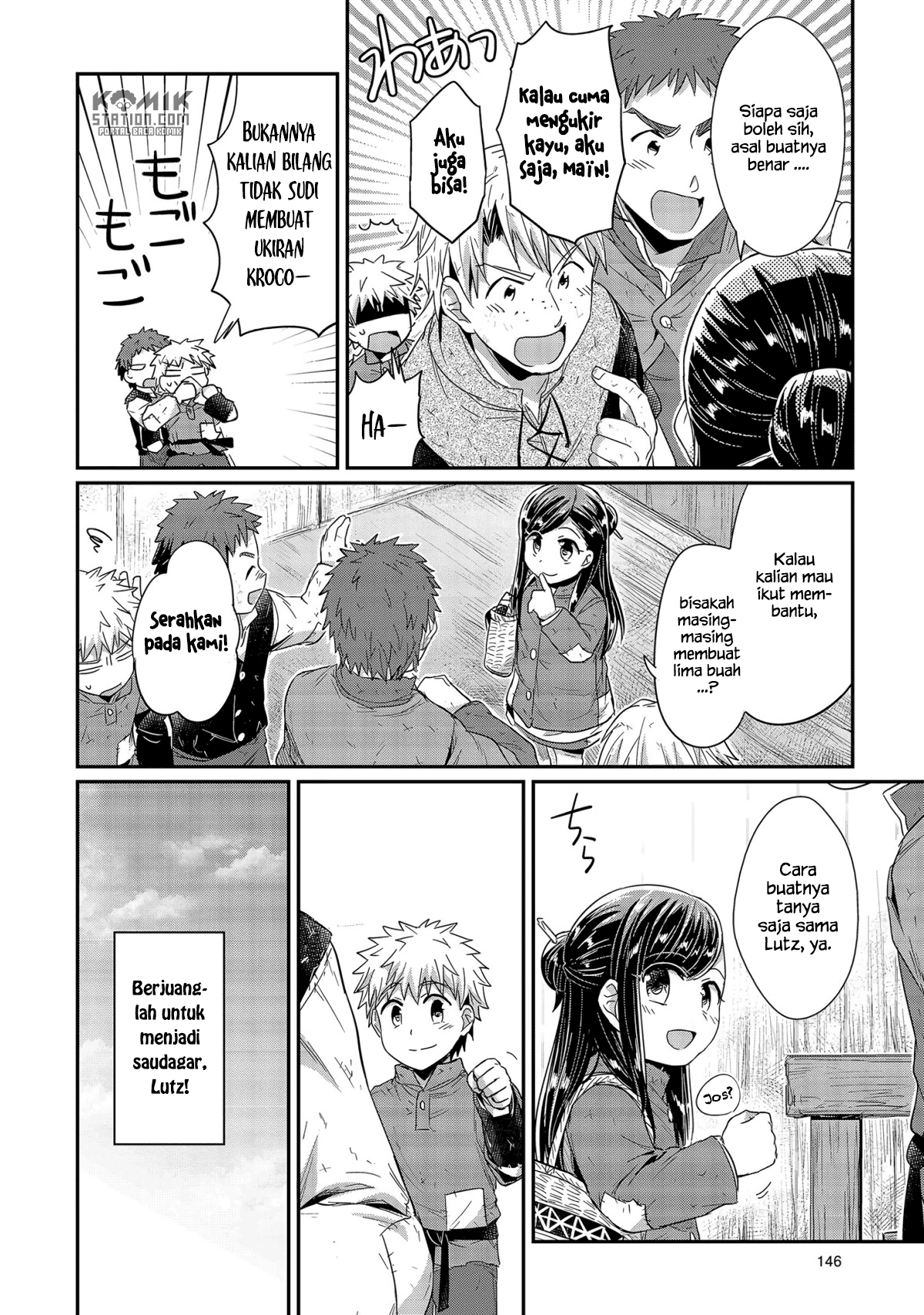 Honzuki no Gekokujou Chapter 24 Bahasa Indonesia