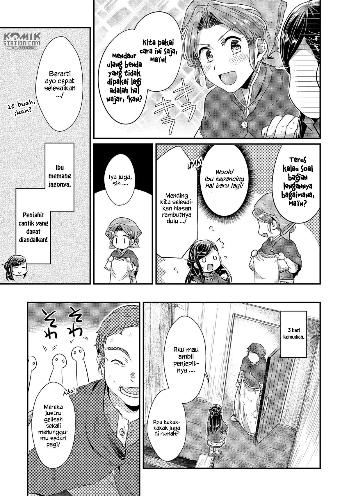 Honzuki no Gekokujou Chapter 24 Bahasa Indonesia