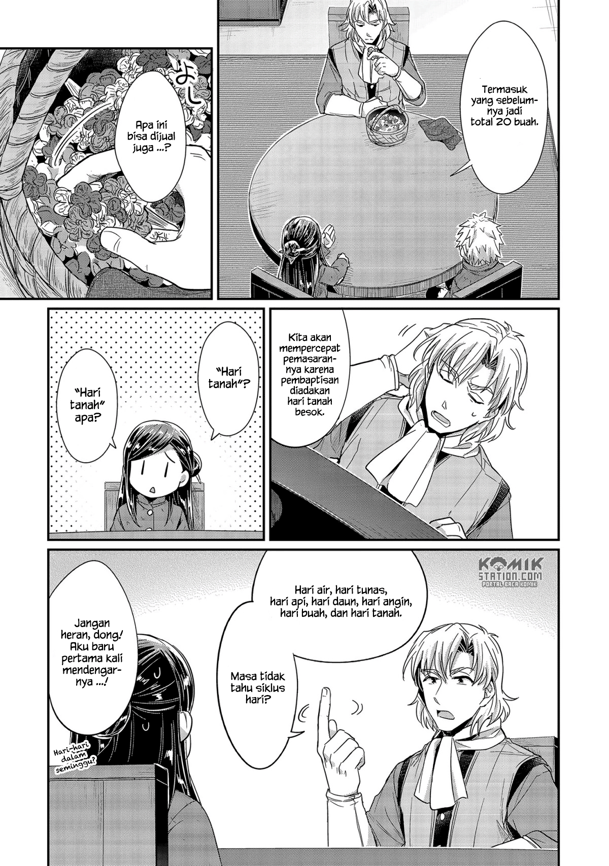 Honzuki no Gekokujou Chapter 24 Bahasa Indonesia