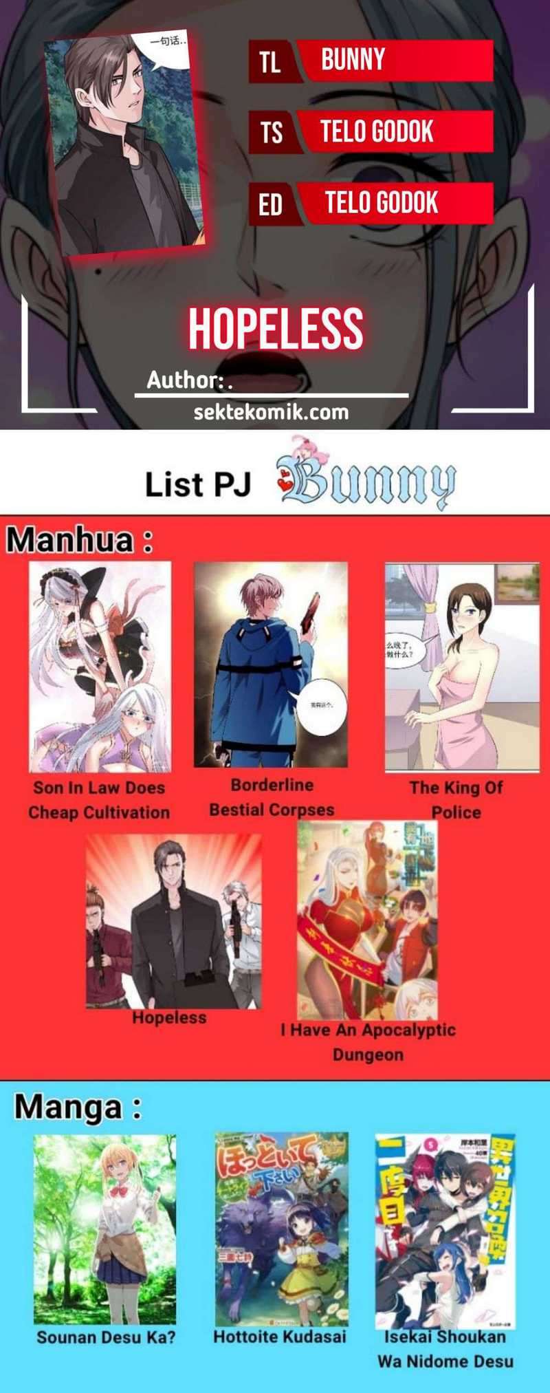 Hopeless Chapter 151 Bahasa Indonesia