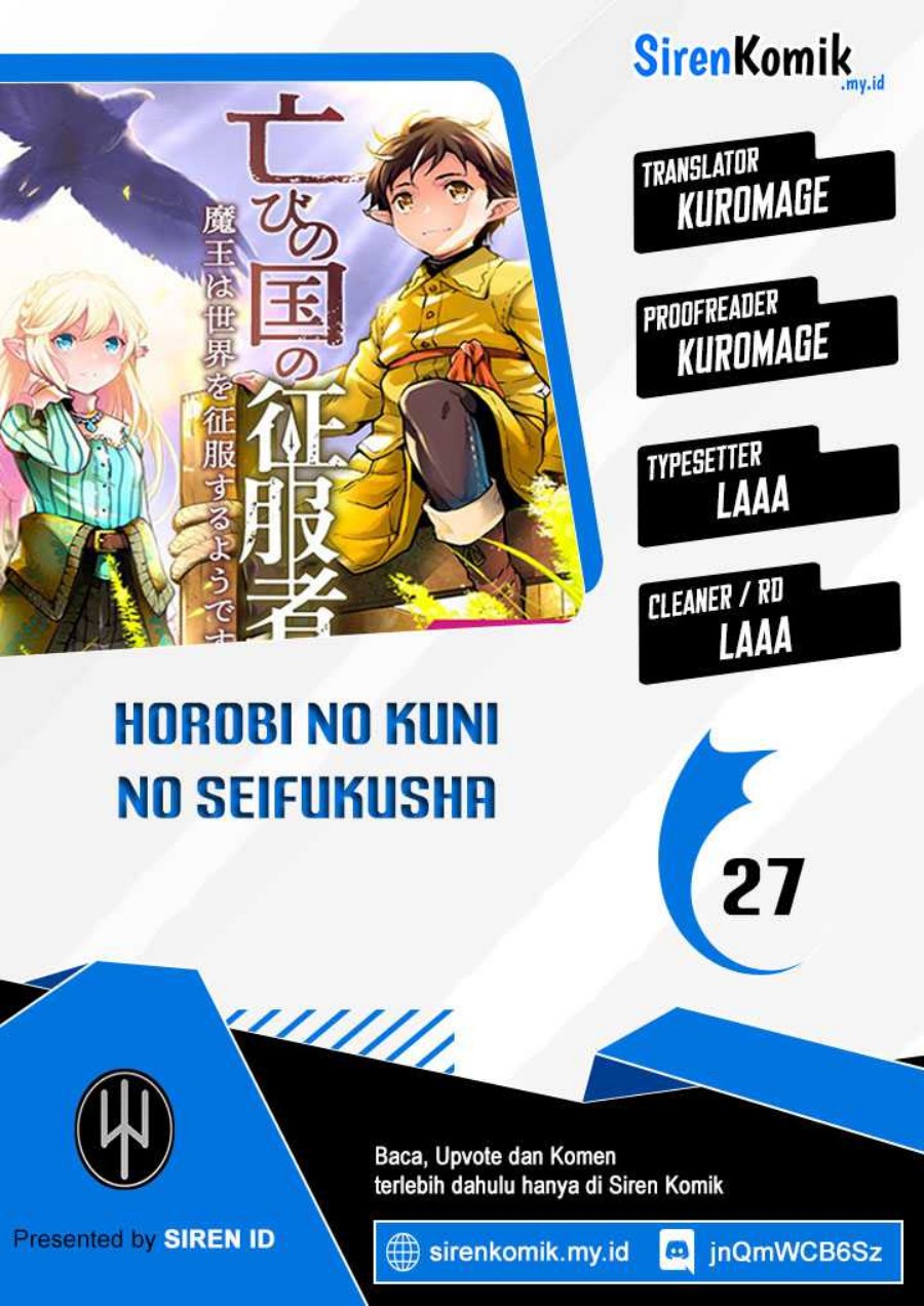 Horobi no Kuni no Seifukusha – Maou wa Sekai wo Seifuku suru you desu Chapter 28 Bahasa Indonesia