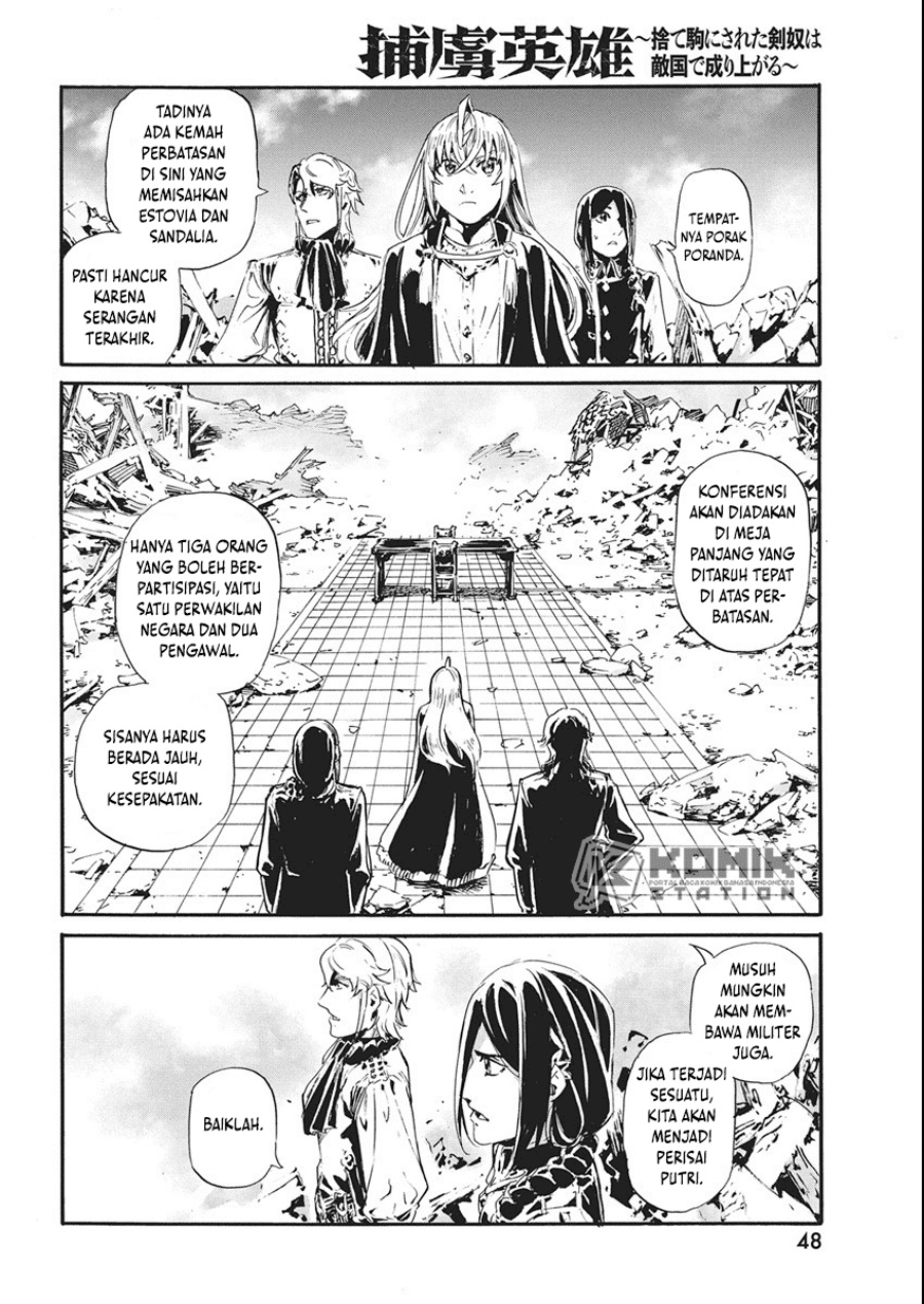 Horyo Eiyuu: Sute koma ni sareta Kendo wa Tekikoku de Nariagaru Chapter 06 Bahasa Indonesia