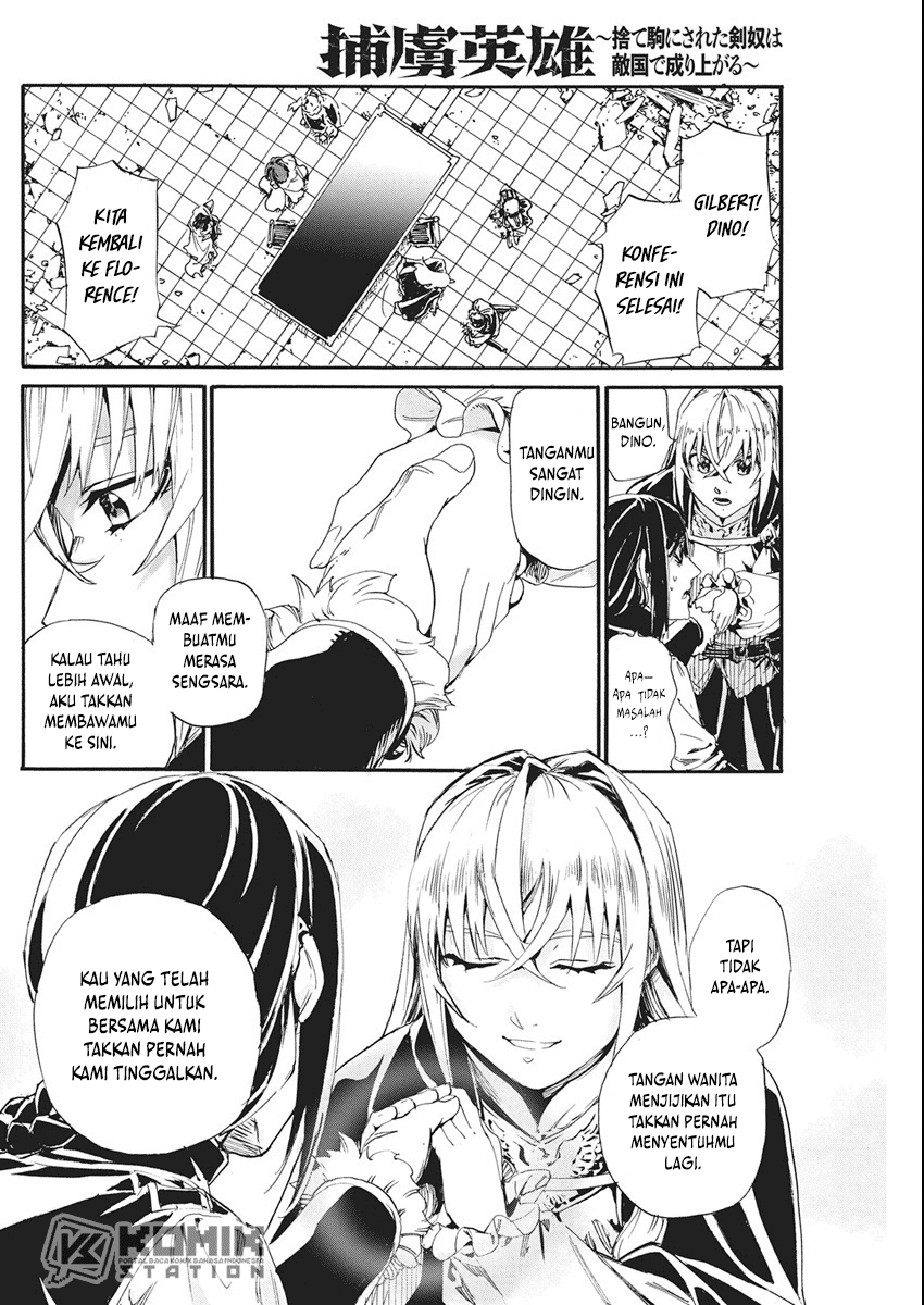Horyo Eiyuu: Sute koma ni sareta Kendo wa Tekikoku de Nariagaru chapter 7