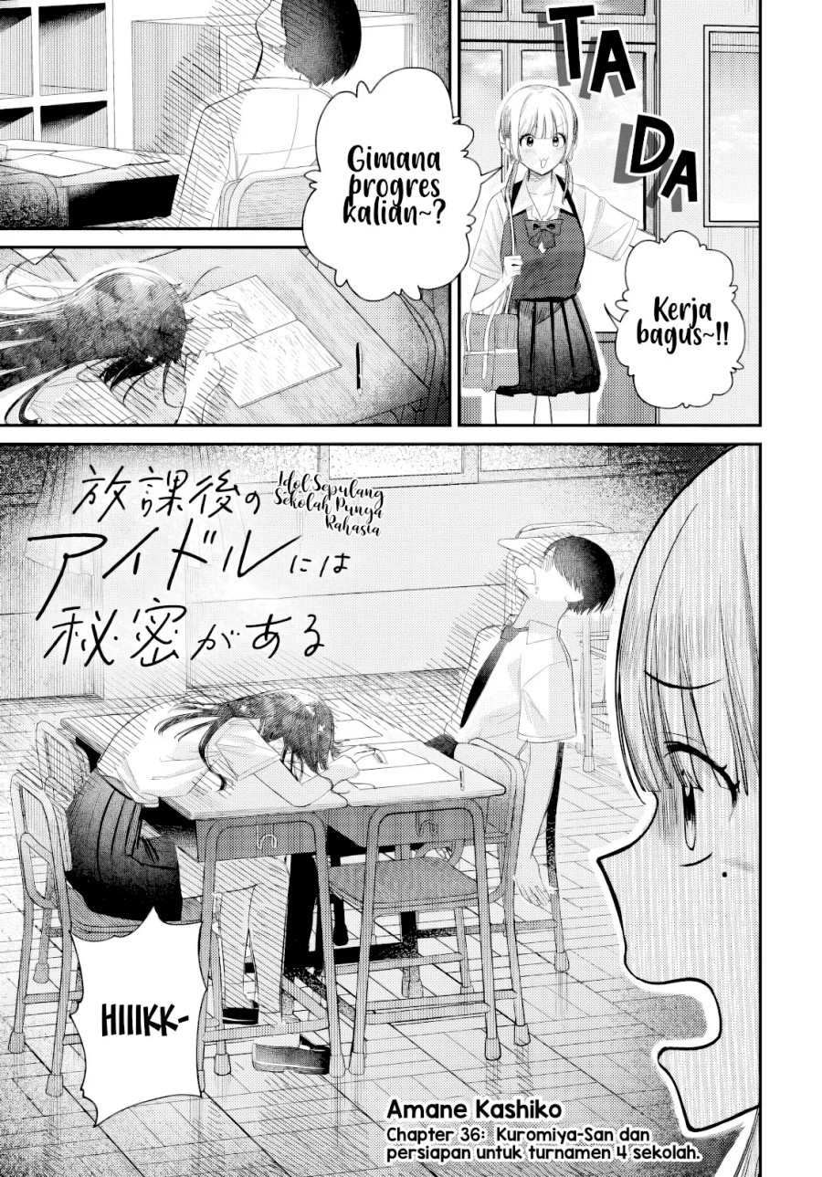 Houkago no Idol ni wa Himitsu ga aru Chapter 36 Bahasa Indonesia
