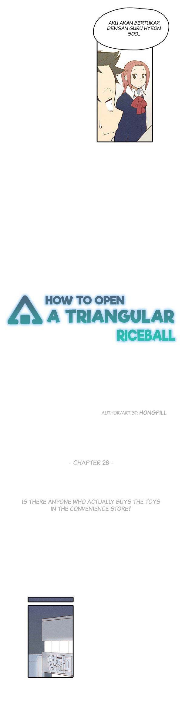 How to Open a Triangular Riceball Chapter 26 Bahasa Indonesia