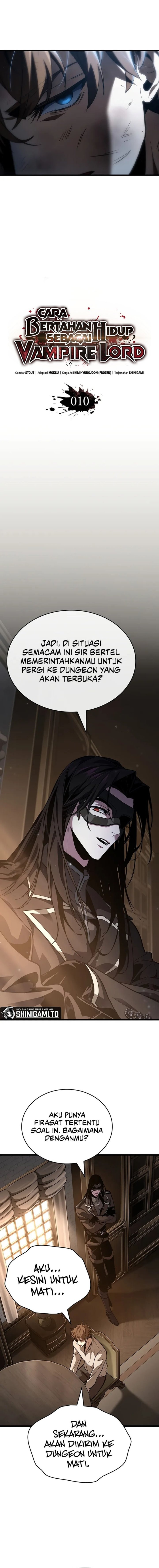 How to Live as the Vampire Lord (Crimson Reset) Chapter 10 Bahasa Indonesia