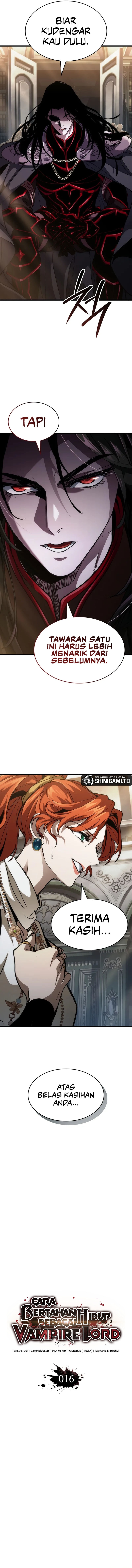 How to Live as the Vampire Lord (Crimson Reset) Chapter 16 Bahasa Indonesia