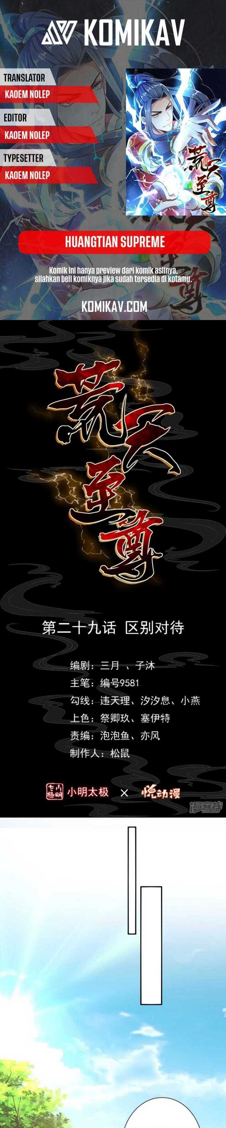 Huangtian Supreme Chapter 29 Bahasa Indonesia