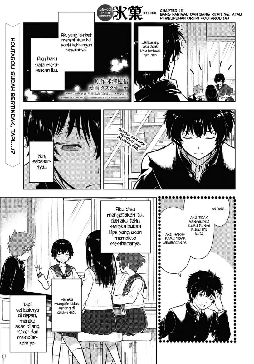 Hyouka Chapter 111 Bahasa Indonesia