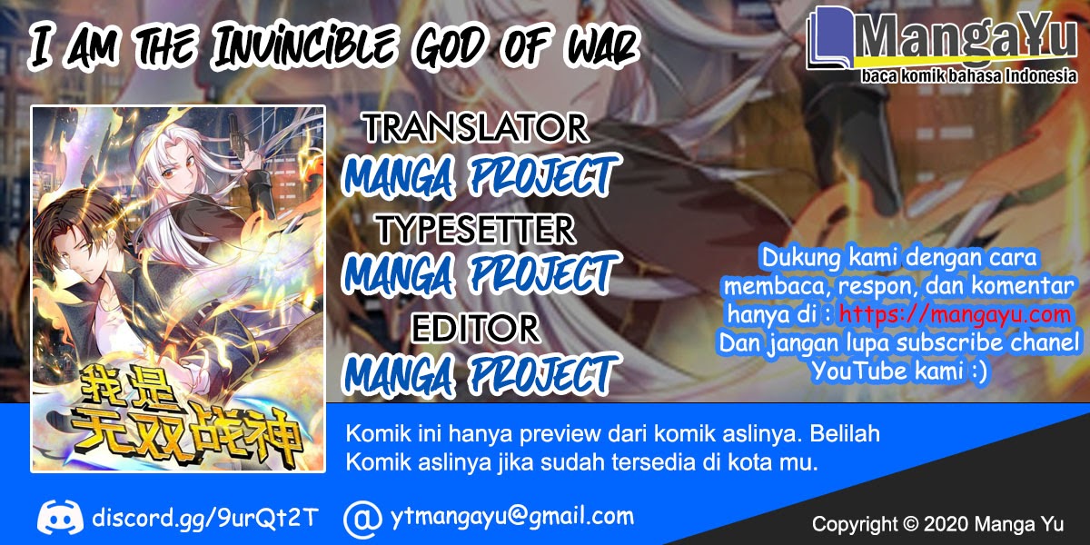 I Am the Invincible God of War Chapter 26 Bahasa Indonesia