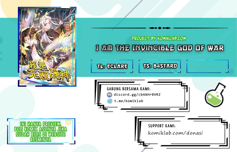 I Am the Invincible God of War Chapter 44 Bahasa Indonesia