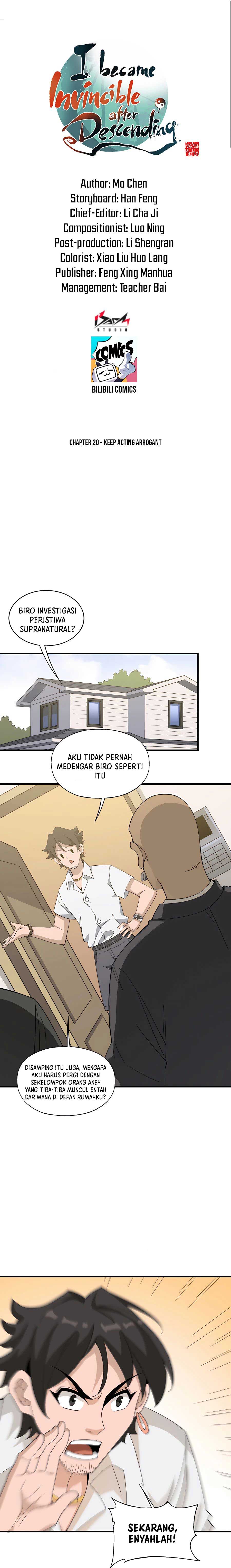 I Became Invincible After Descending Chapter 20 Bahasa Indonesia