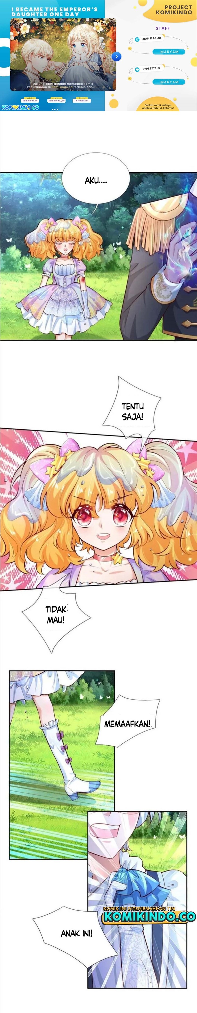 I Became The Emperor’s Daughter One Day Chapter 166 Bahasa Indonesia