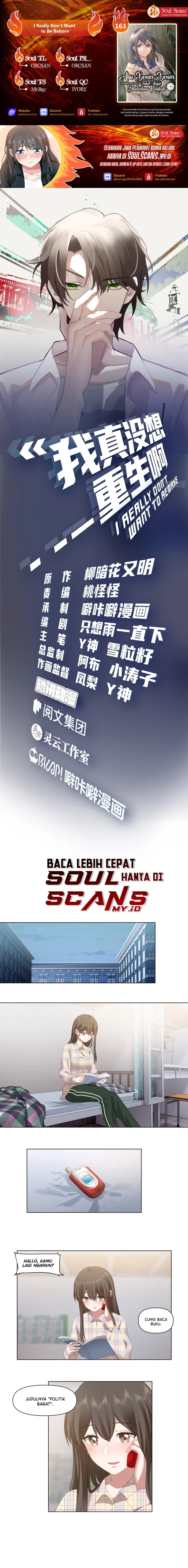 I Really Don’t Want to Be Reborn Chapter 163 Bahasa Indonesia
