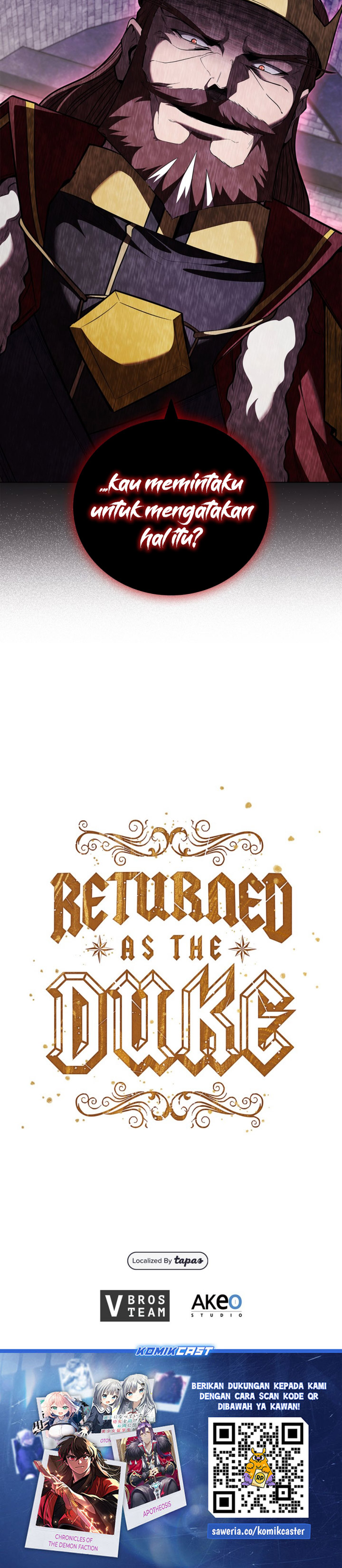 I Regressed As The Duke Chapter 120 Bahasa Indonesia