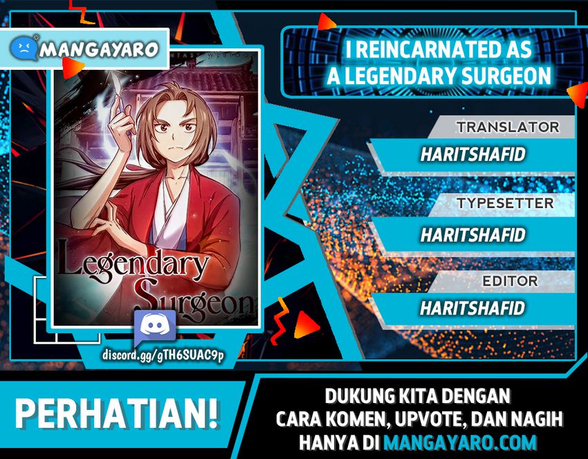 I Reincarnated as a Legendary Surgeon Chapter 02.1 Bahasa Indonesia