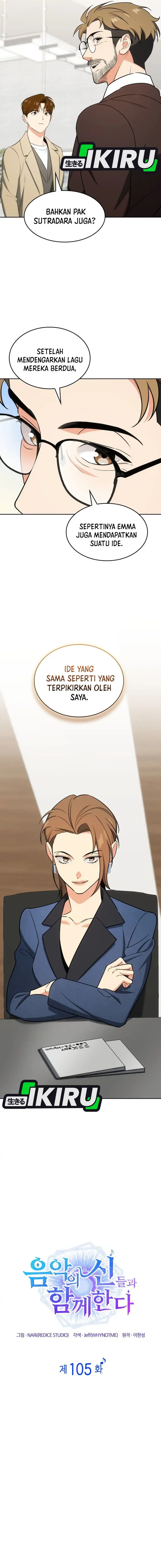 I Am With the Music Immortals Chapter 105 Bahasa Indonesia
