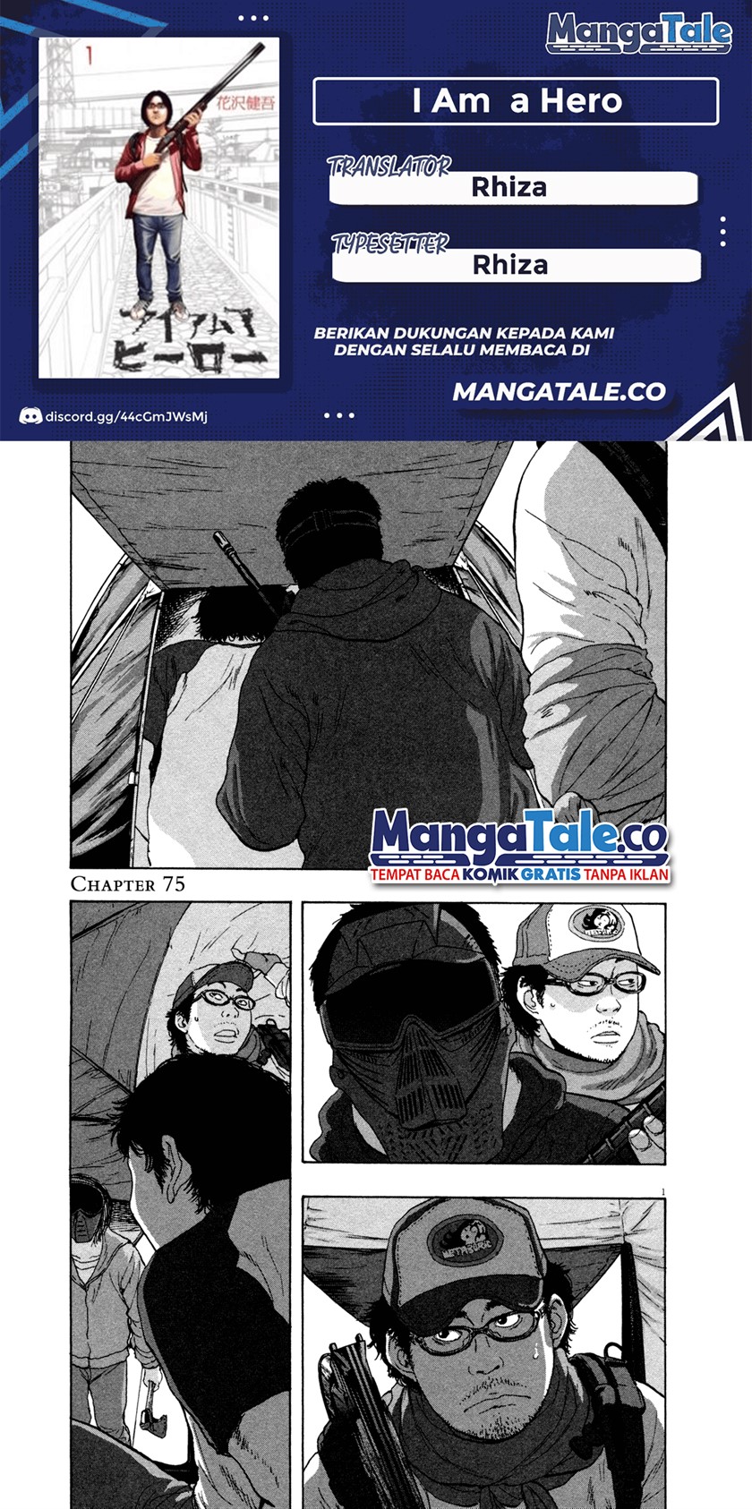 I Am a Hero Chapter 75 Bahasa Indonesia