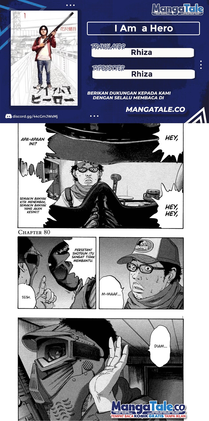I Am a Hero Chapter 80 Bahasa Indonesia