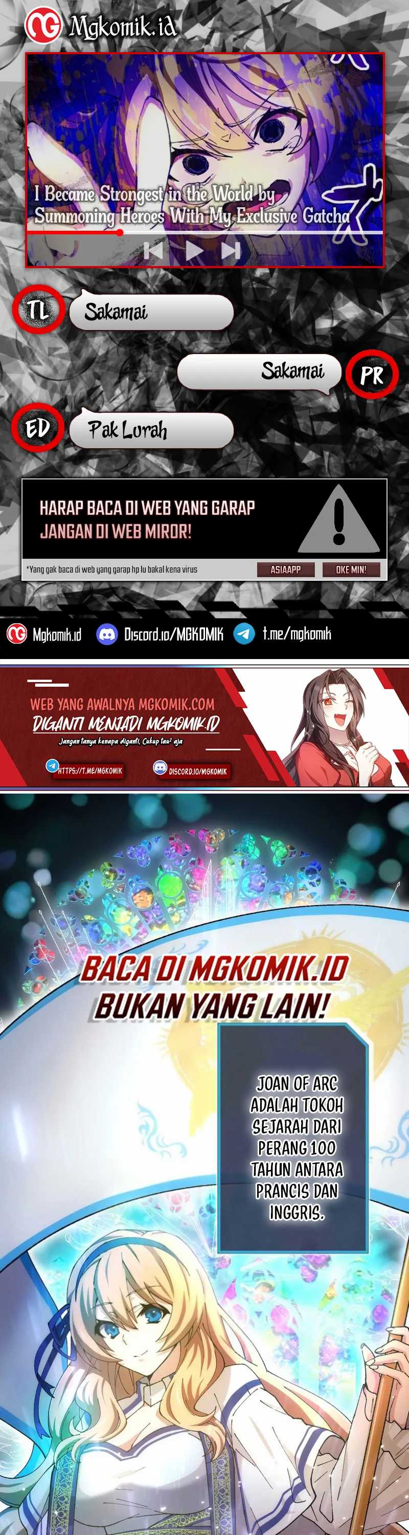 I Became Strongest in the World by Summoning Heroes With My Exclusive Gatcha Chapter 02 Bahasa Indonesia