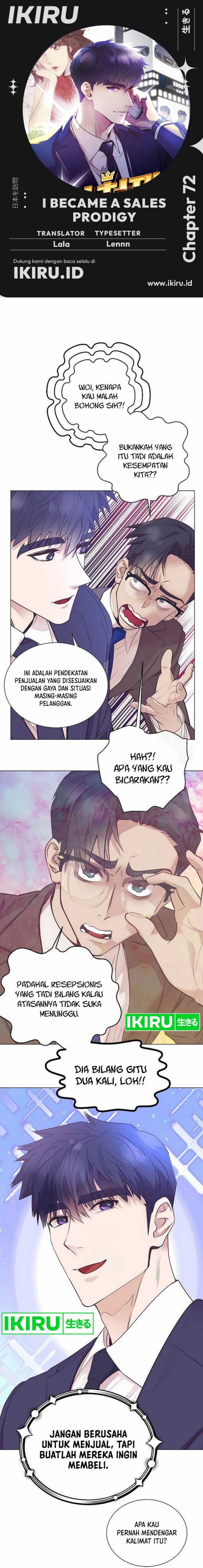 I Became a Sales Prodigy Chapter 72 Bahasa Indonesia