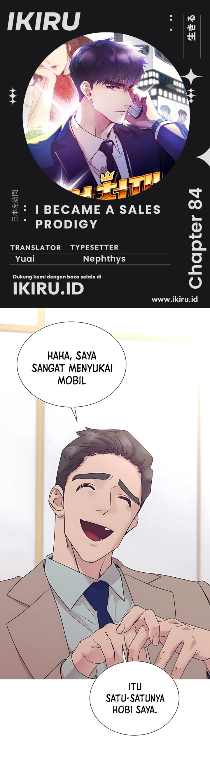 I Became a Sales Prodigy Chapter 84 Bahasa Indonesia