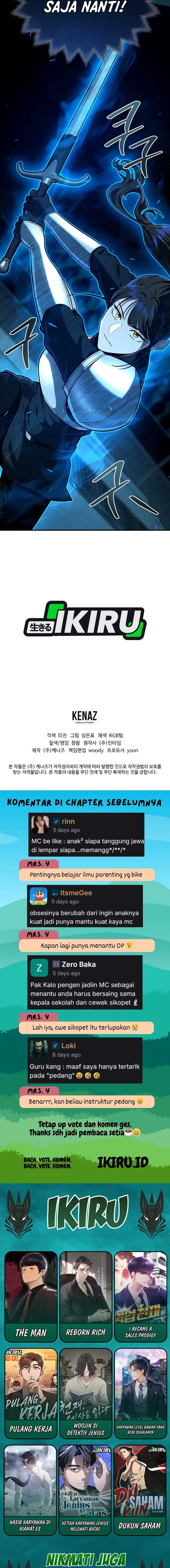 I Became a Swordsmanship Instructor at the Academy Chapter 45 Bahasa Indonesia