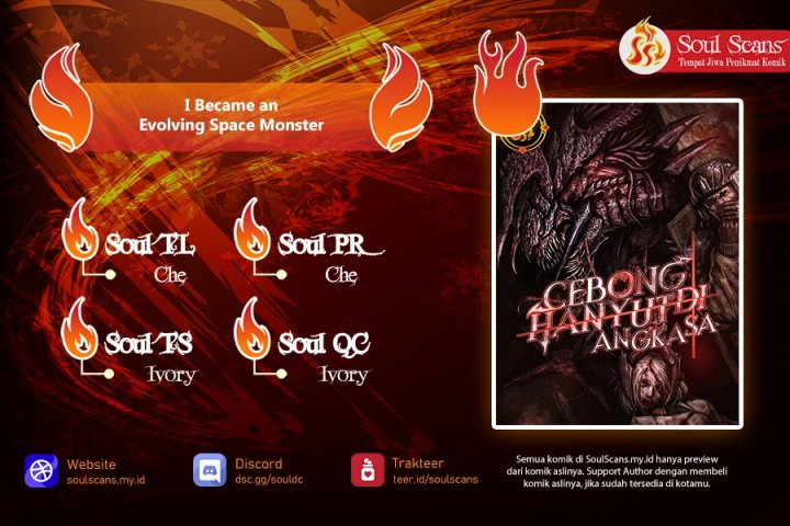 I Became an Evolving Space Monster Chapter 36 Bahasa Indonesia