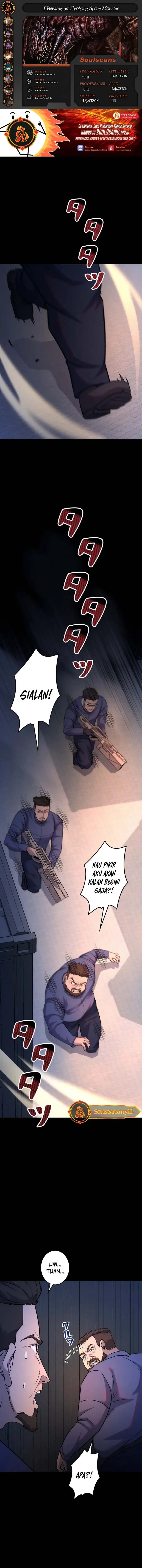 I Became an Evolving Space Monster Chapter 38 Bahasa Indonesia