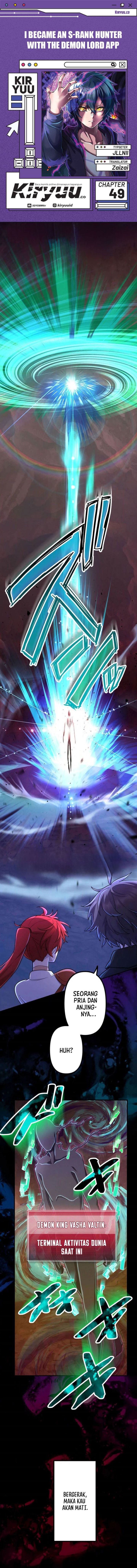 I Became an S-Rank Hunter With the Demon Lord App Chapter 49 Bahasa Indonesia