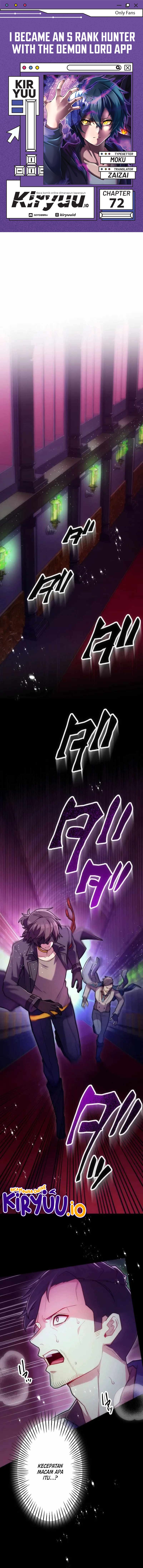 I Became an S-Rank Hunter With the Demon Lord App Chapter 72 Bahasa Indonesia