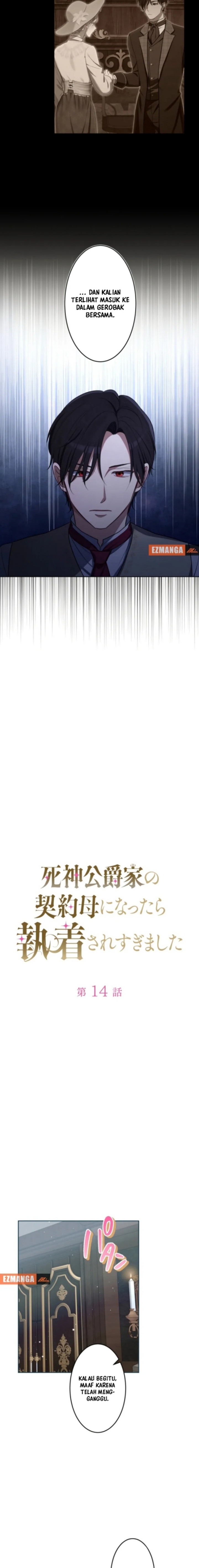 I Became the Contract Mother of the Grim Reaper Duke’s Family and They Became Obsessed With Me Chapter 14 Bahasa Indonesia